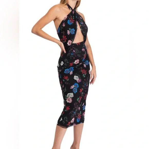 burgundy halter neck maxi dress A Line Halter Neck Burgundy Long Prom Dress, Halter Neck Burgundy Form –  abcprom main image 1